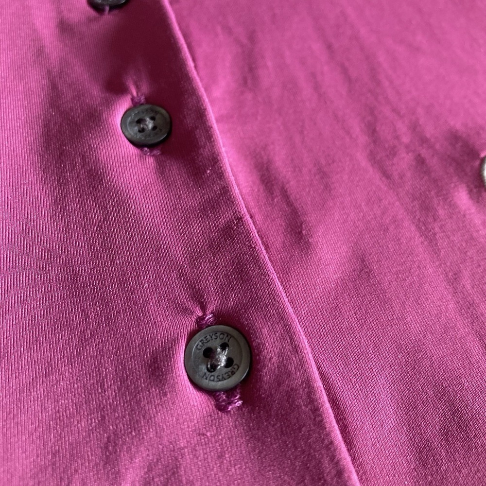 Greyson Scarlett Performance Golf Polo Womens M Pink SS Stretch Sporty Athletic - Picture 5 of 13
